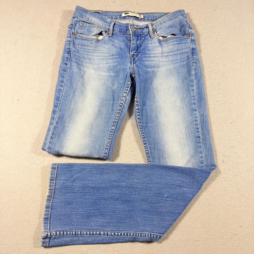 Levis 524 Bootcut Jeans Womens 7M Medium Wash Low Rise Denim Blue 11524-0094